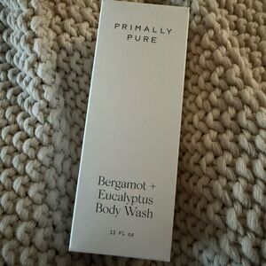 New in Box Primally Pure Bergamot + Eucalyptus Body Wash